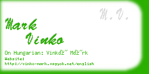 mark vinko business card